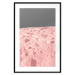 Poster Pink Moon - moon texture on a solid gray background 123205 additionalThumb 17