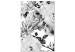 Canvas Art Print Elegant flower buds - elegant graphic with a floral motif 123805