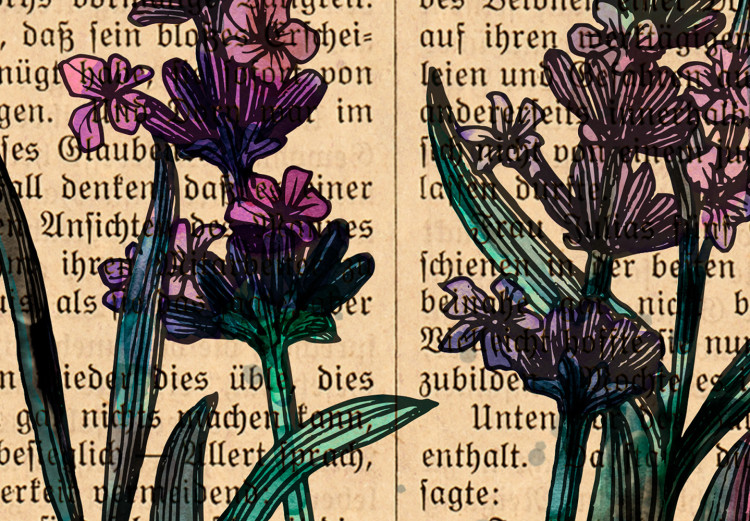Canvas Print Lavender Memory (1-part) vertical - lavender in vintage style 129405 additionalImage 4