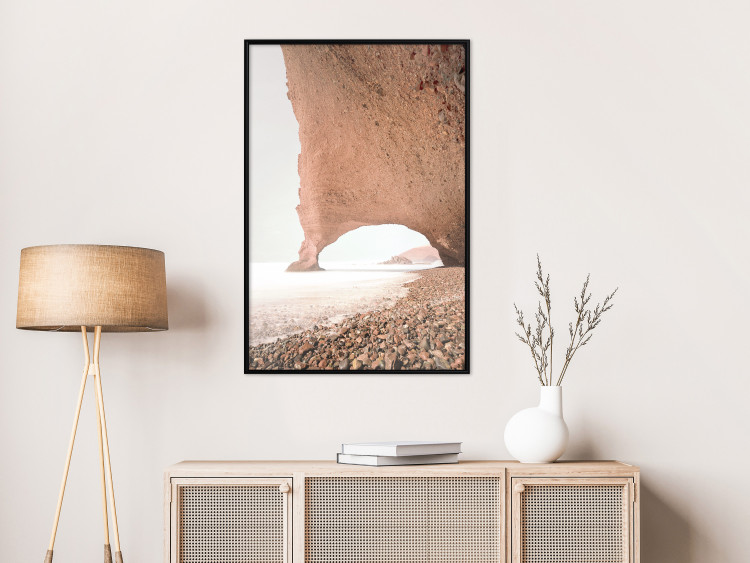 Poster Legzira - maritime landscape of an attractive rock on a rocky beach 129505 additionalImage 4