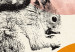Poster Little Fox - animal among colorful abstract figures 131805 additionalThumb 12