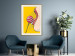 Poster Sweet Lollipop - abstract woman licking a lollipop on a light yellow background 132205 additionalThumb 22
