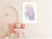 Poster Raspberry Ice Cream - abstract line art of a person in pastel colors 135005 additionalThumb 3