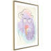 Poster Raspberry Ice Cream - abstract line art of a person in pastel colors 135005 additionalThumb 7