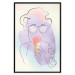 Poster Raspberry Ice Cream - abstract line art of a person in pastel colors 135005 additionalThumb 16