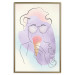 Poster Raspberry Ice Cream - abstract line art of a person in pastel colors 135005 additionalThumb 17