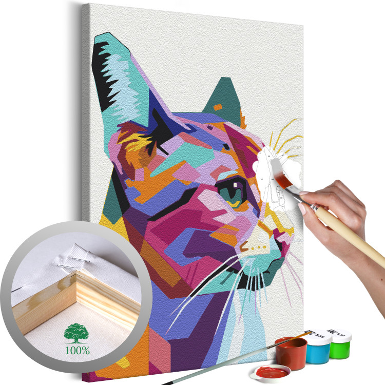 Paint by number Geometric Cat 135205