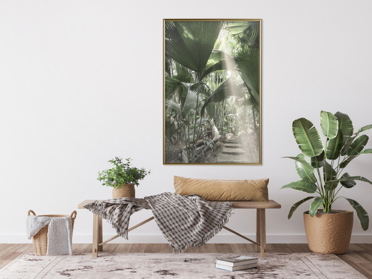 Wall Poster Beam of Light - tropical composition of green jungle in sunlight 135305 additionalImage 14