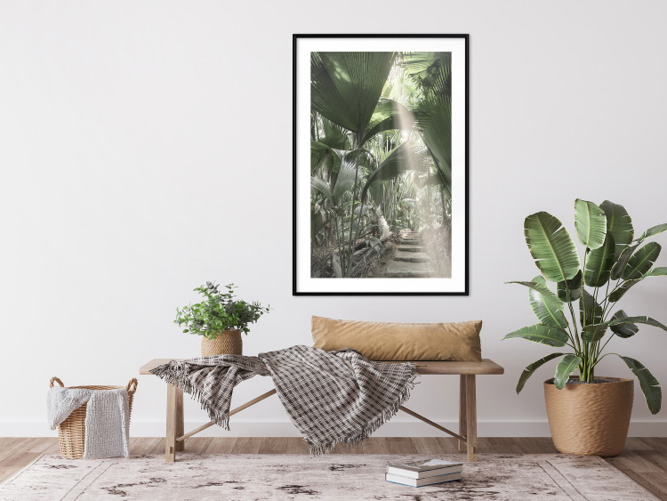 Wall Poster Beam of Light - tropical composition of green jungle in sunlight 135305 additionalImage 9