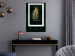 Poster Graceful Leaf - golden plant composition on a dark green background 135605 additionalThumb 4
