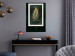 Poster Graceful Leaf - golden plant composition on a dark green background 135605 additionalThumb 25