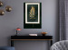 Poster Graceful Leaf - golden plant composition on a dark green background 135605 additionalThumb 24