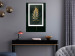 Poster Graceful Leaf - golden plant composition on a dark green background 135605 additionalThumb 27