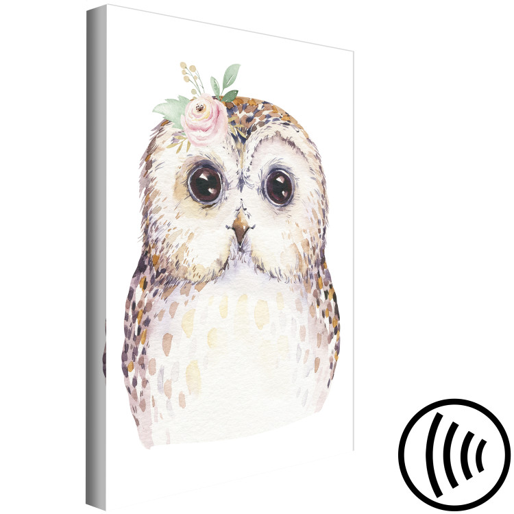 Canvas Positive Owl - Colorful illustration inspired by fairy tales 135705 additionalImage 6