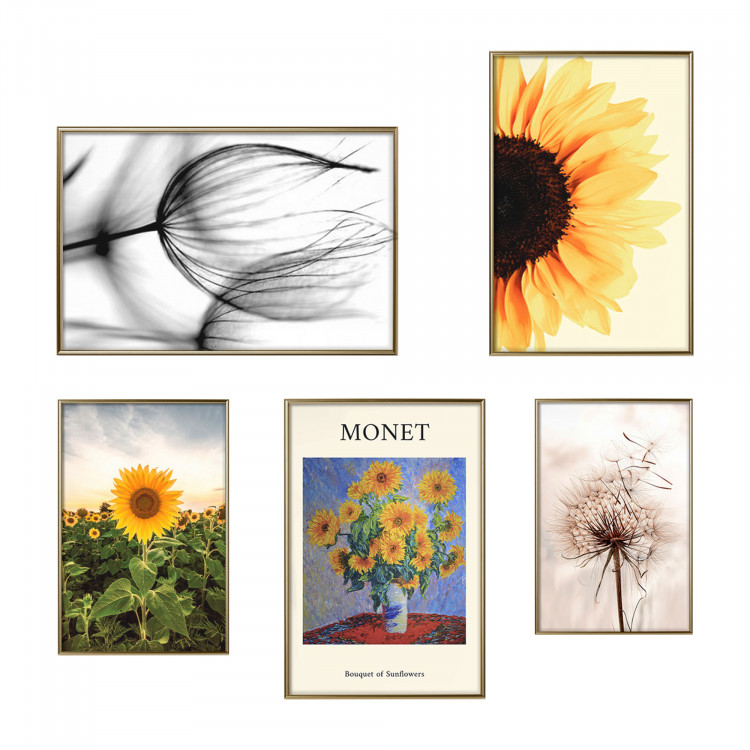 Posters collage Wonderful Sunflowers 135805 additionalImage 1