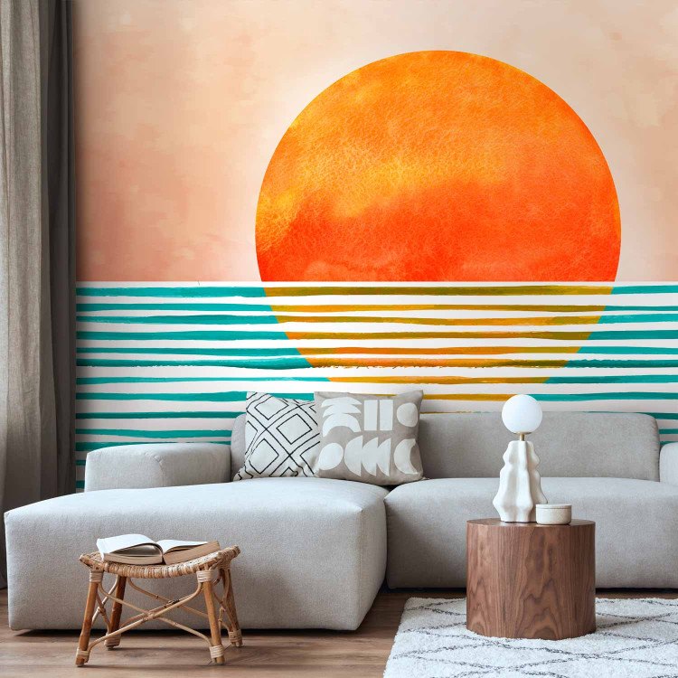Wall Mural Magic of the Sun - Sea Landscape in vivid Colors 137905