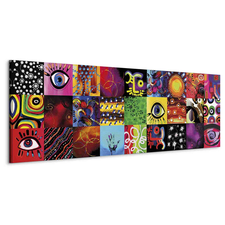 Canvas Colorful Play (1-piece) narrow - modernist cheerful abstraction 138505 additionalImage 2