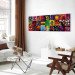 Canvas Colorful Play (1-piece) narrow - modernist cheerful abstraction 138505 additionalThumb 9