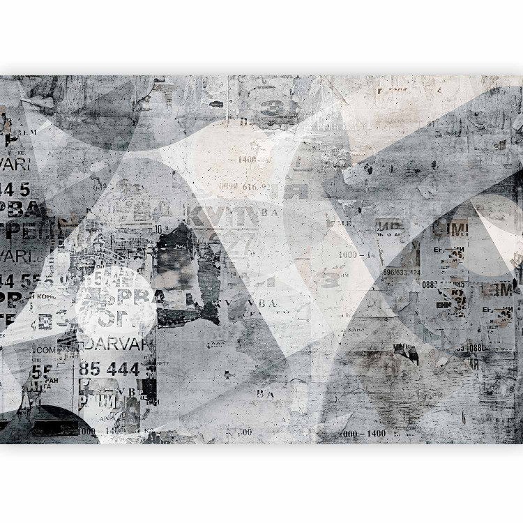 Wall Mural Grey abstract - motif with text on a background with concrete texture 143405 additionalImage 5