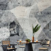 Wall Mural Grey abstract - motif with text on a background with concrete texture 143405 additionalThumb 6