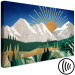 Canvas Print Awakening - Artwork With Sunrise Against the Backdrop of High Mountains 145505 additionalThumb 6