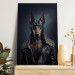 Canvas Art Print AI Doberman Dog - Rock Style Animal Fantasy Portrait - Vertical 150105 additionalThumb 5