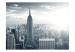 Photo Wallpaper Manhattan and Empire State Building - Architecture in Shades of Gray 61505 additionalThumb 1
