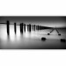 Wall Mural Melancholia - Black and white landscape of the mouth of the River Thames with a breakwater 61705 additionalThumb 5