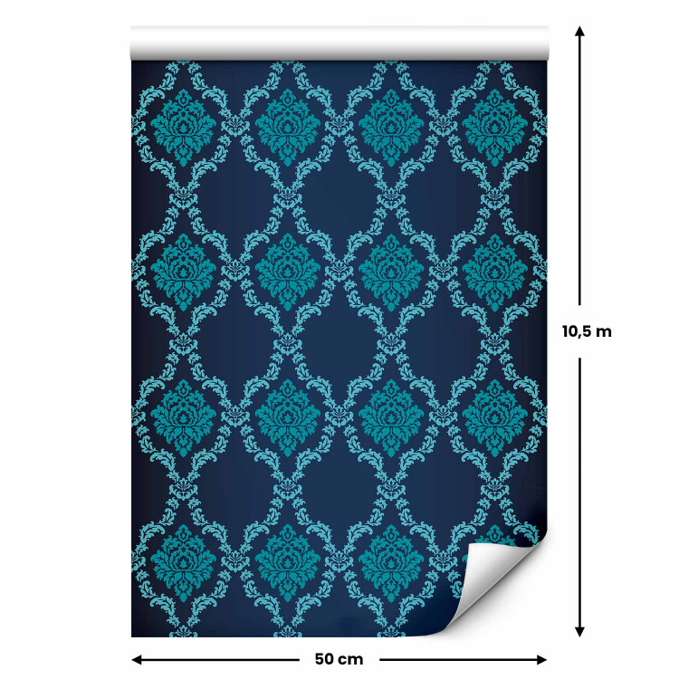 Wallpaper Blooming  turquoise 89405 additionalImage 7