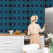 Wallpaper Blooming  turquoise 89405 additionalThumb 8