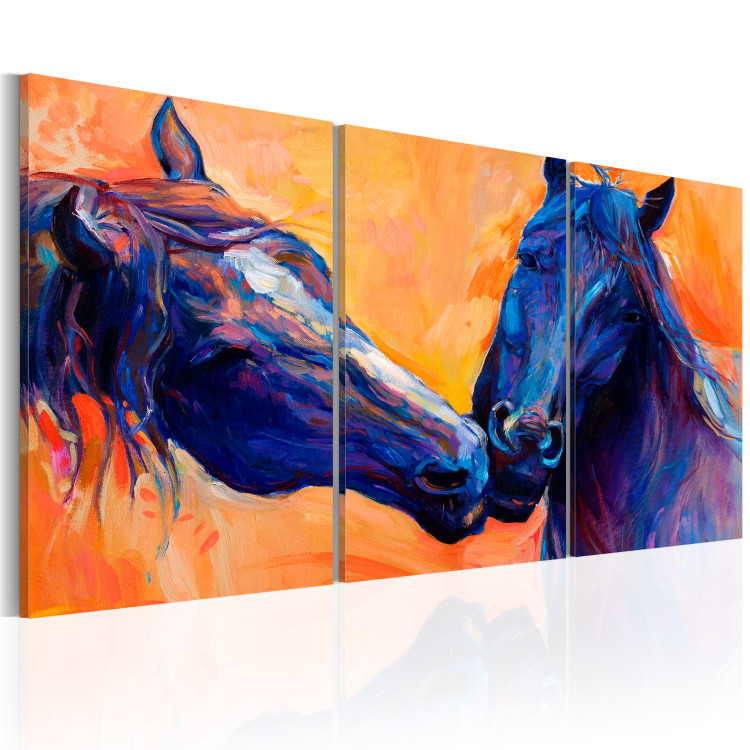 Canvas Art Print Blue Horses 90005 additionalImage 2