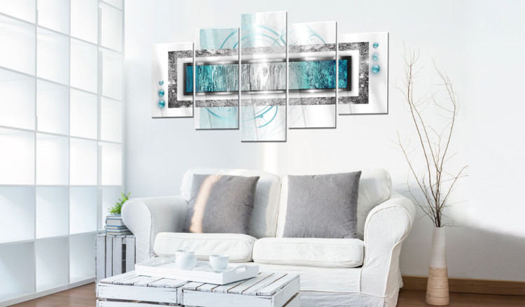 Print On Glass Turquoise Blizzard [Glass] 92305 additionalImage 3