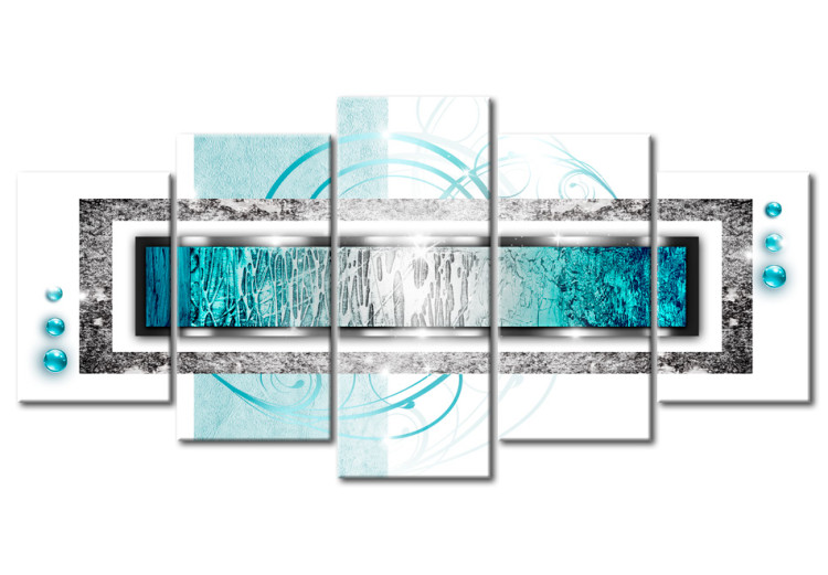 Print On Glass Turquoise Blizzard [Glass] 92305 additionalImage 2