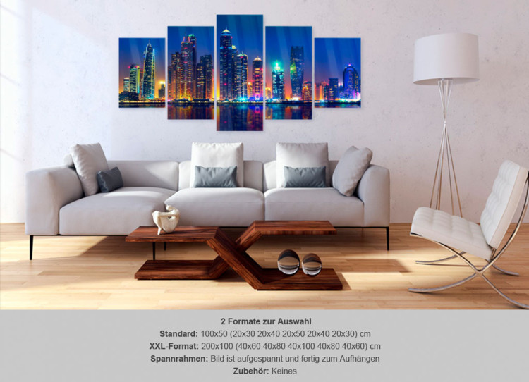 Print On Glass Nights in Dubai [Glass] 92505 additionalImage 7