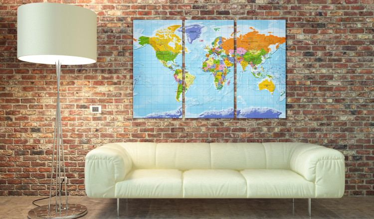 Cork Pinboard World Map: Countries Flags II [Cork Map] 97405 additionalImage 3