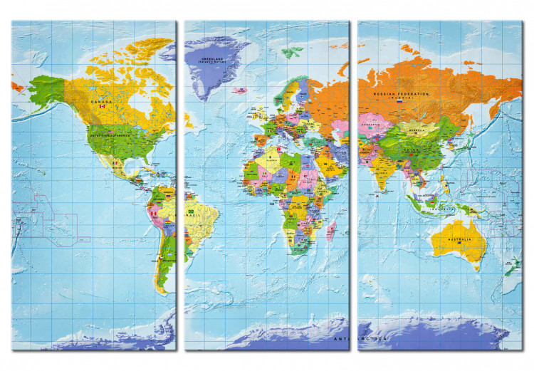 Cork Pinboard World Map: Countries Flags II [Cork Map] 97405 additionalImage 2