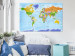 Cork Pinboard World Map: Countries Flags [Cork Map - German Text] 105615 additionalThumb 4
