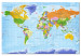Cork Pinboard World Map: Countries Flags [Cork Map - German Text] 105615 additionalThumb 2