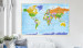 Cork Pinboard World Map: Countries Flags [Cork Map - German Text] 105615 additionalThumb 6
