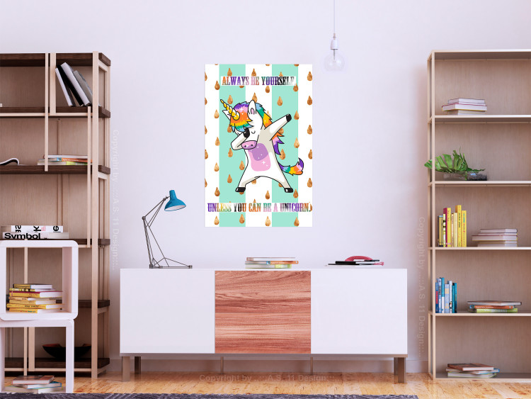 Wall Poster Always be yourself - fun colorful composition with messages for children 114415 additionalImage 23