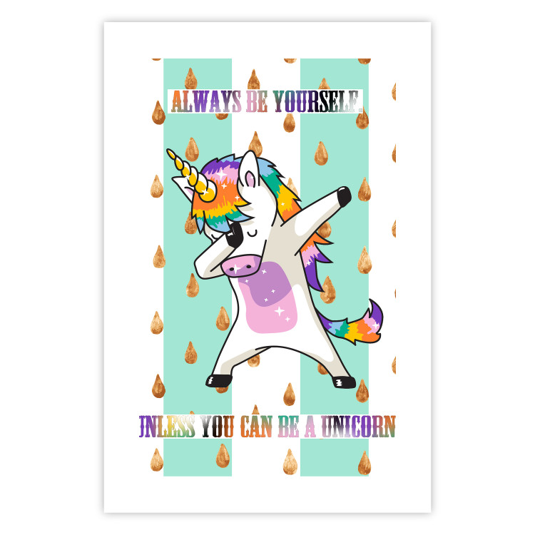 Wall Poster Always be yourself - fun colorful composition with messages for children 114415 additionalImage 25