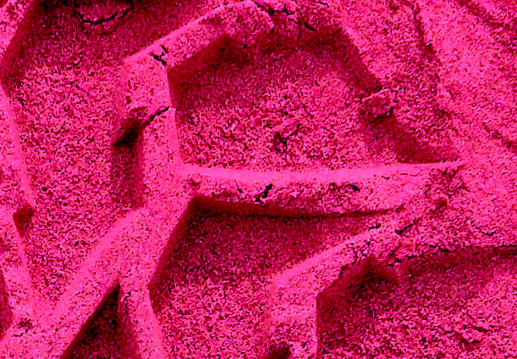 Canvas Exploring Shapes (1-part) - Pink Trends on Textured Background 115015 additionalImage 5