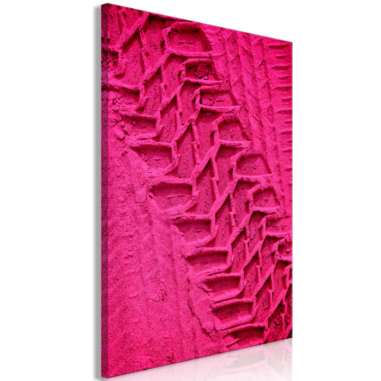 Canvas Exploring Shapes (1-part) - Pink Trends on Textured Background 115015 additionalImage 2