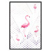 Wall Poster Flamingo Family - geometric composition with pink birds and triangles 115315 additionalThumb 18