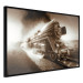 Poster Vintage Steam Engine - black smoke rising from the chimney of a moving train 116415 additionalThumb 10