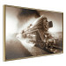 Poster Vintage Steam Engine - black smoke rising from the chimney of a moving train 116415 additionalThumb 12