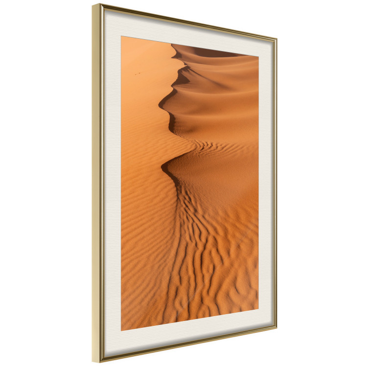 Wall Poster Sandy Shapes - orange-brown desert landscape in Morocco 116515 additionalImage 2