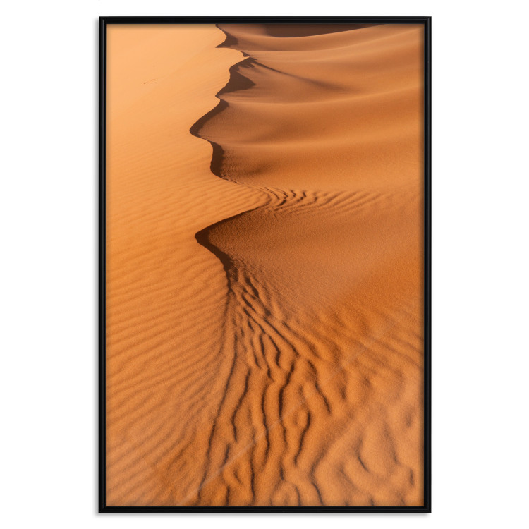 Wall Poster Sandy Shapes - orange-brown desert landscape in Morocco 116515 additionalImage 24