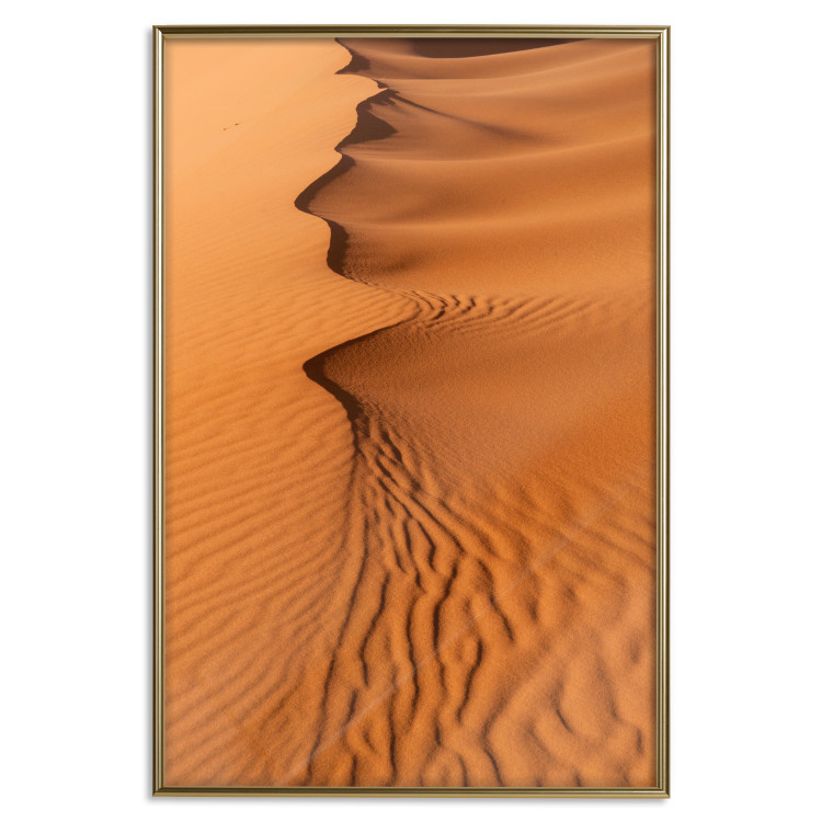 Wall Poster Sandy Shapes - orange-brown desert landscape in Morocco 116515 additionalImage 16