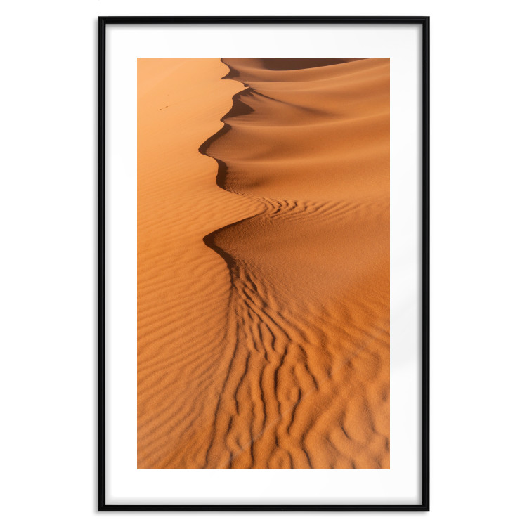 Wall Poster Sandy Shapes - orange-brown desert landscape in Morocco 116515 additionalImage 15